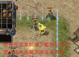 传奇世界单机版下载后如何快速升级并获取顶级装备攻略? 传奇世界单机版下载后如何快速升级并获取顶级装备攻略?