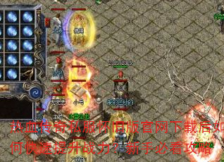 热血传奇私服怀旧版官网下载后如何快速提升战力?新手必看攻略 热血传奇私服怀旧版官网下载后如何快速提升战力?新手必看攻略