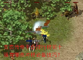 变态传奇平台排行榜前十强有哪些冲榜必备技巧? 变态传奇平台排行榜前十强有哪些冲榜必备技巧?