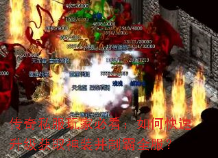 传奇私服玩家必看:如何快速升级获取神装并制霸全服? 传奇私服玩家必看:如何快速升级获取神装并制霸全服?