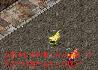 单职业传奇私服打金效率低?如何提升收益与装备获取速度? 单职业传奇私服打金效率低?如何提升收益与装备获取速度?