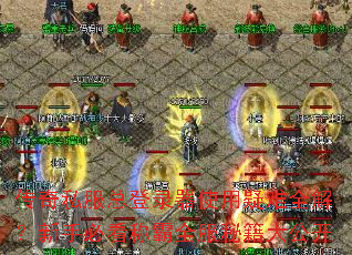 传奇私服总登录器使用疑难全解?新手必看称霸全服秘籍大公开 传奇私服总登录器使用疑难全解?新手必看称霸全服秘籍大公开