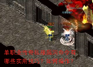 单职业传奇私服漏洞命令有哪些实用技巧?如何操作? 单职业传奇私服漏洞命令有哪些实用技巧?如何操作?