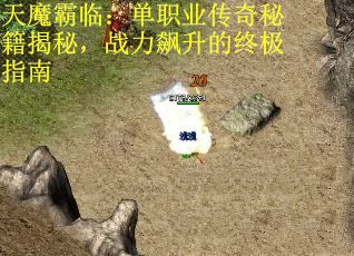 天魔霸临：单职业传奇秘籍揭秘，战力飙升的终极指南