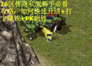 26区传奇私服新手必看攻略：如何快速升级+打宝赚钱+PK制胜