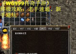 《WG999传奇手游》终极攻略：老手速通、新手避坑