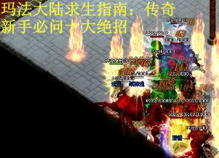玛法大陆求生指南：传奇新手必问十大绝招